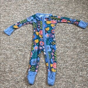 Little Sleepies Zippy. 0-3m. Folk Floral.